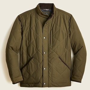J.Crew Men's Sussex Quilted Jacket Green
